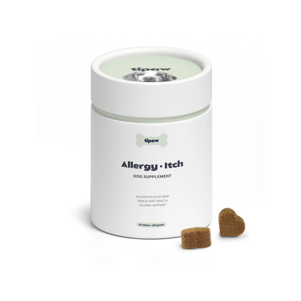 Tipaw Hud & pels til hund (Allergy & Itch) – 60 myke tyggebiter