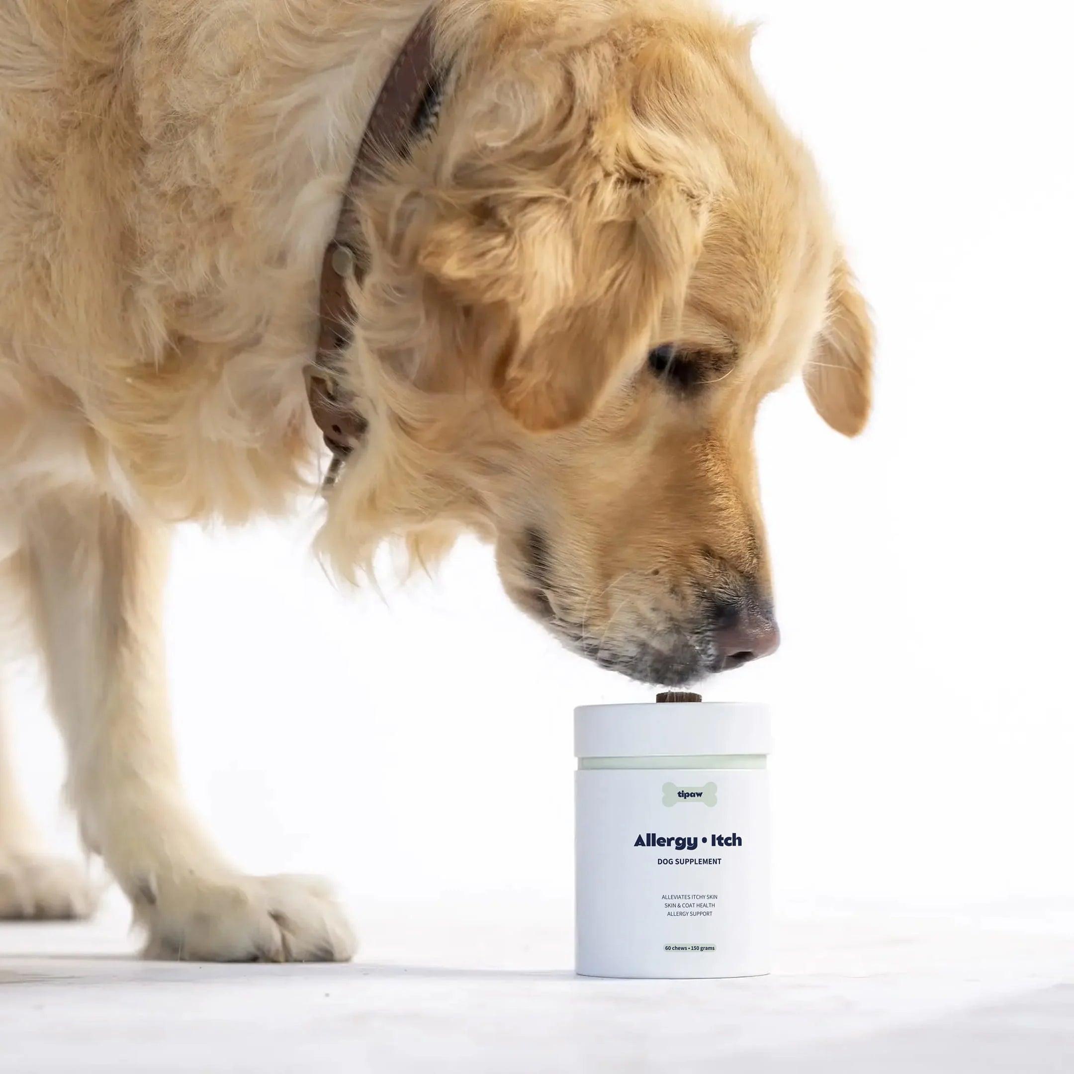 Tipaw Hud & pels til hund (Allergy & Itch) – 60 myke tyggebiter