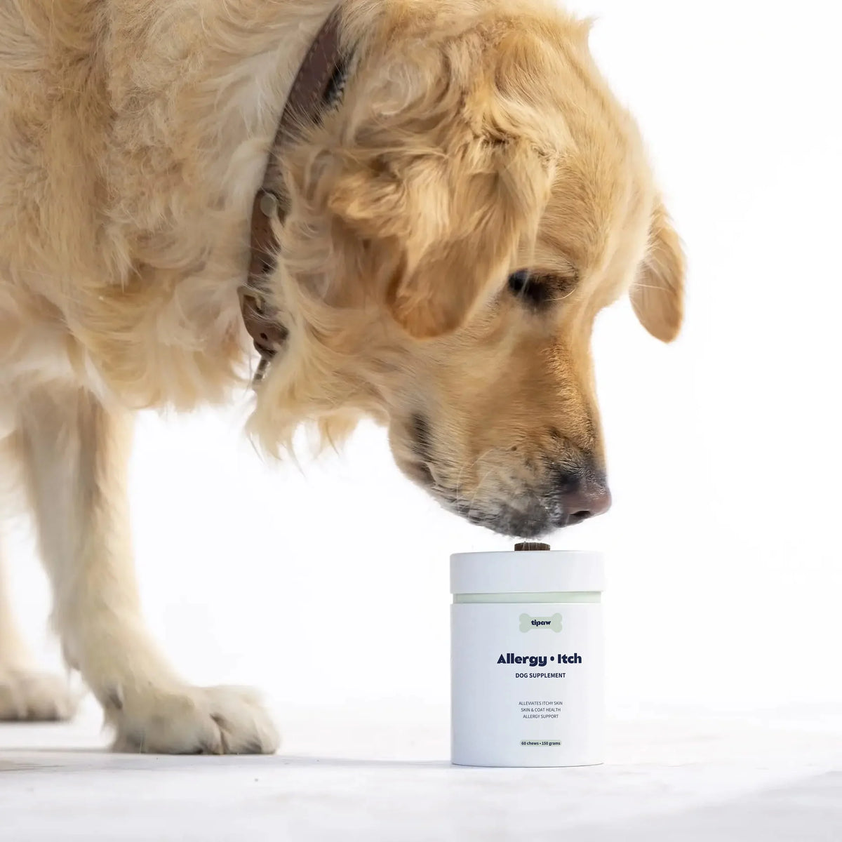 Tipaw Hud & pels til hund (Allergy & Itch) – 60 myke tyggebiter