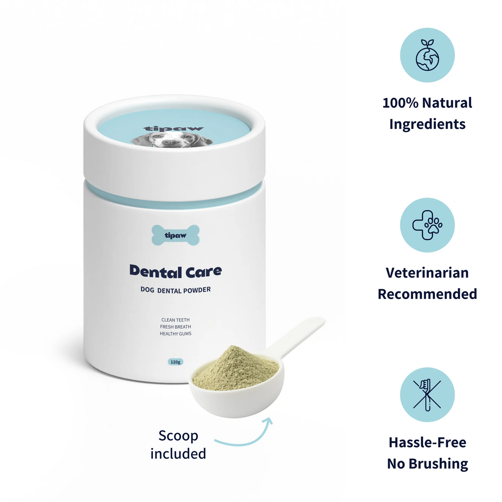 Tipaw Tannpleiepulver til hund – 120 g