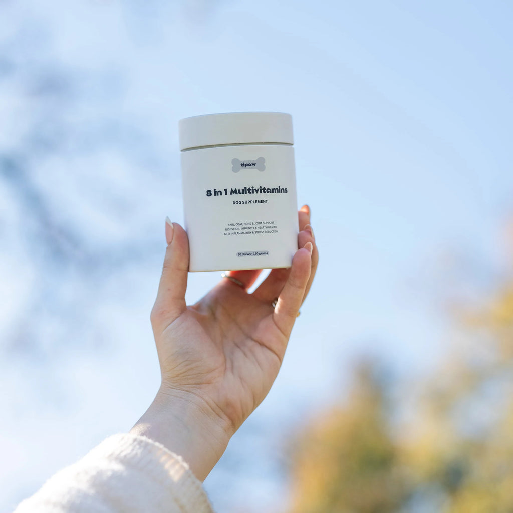 Tipaw 8-i-1 Multivitaminer til hund – 60 myke tyggebiter