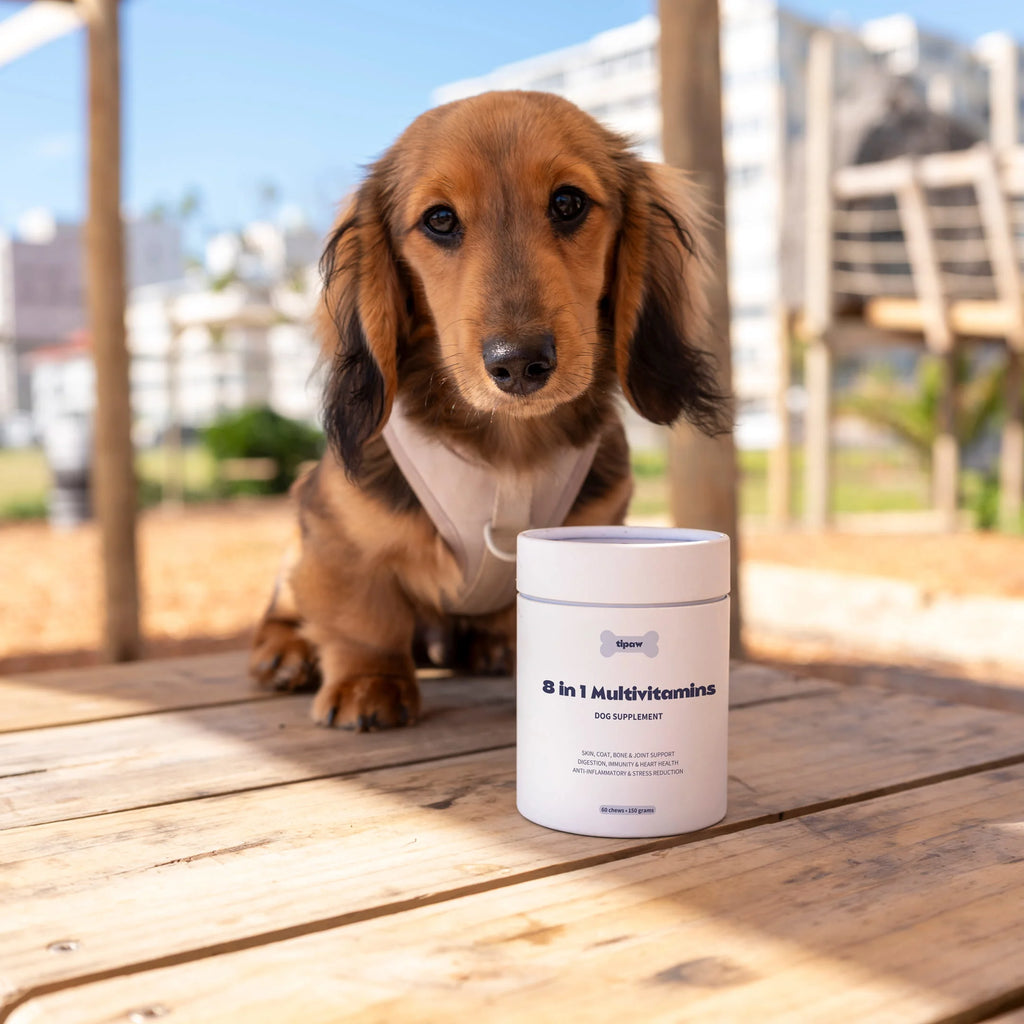 Tipaw 8-i-1 Multivitaminer til hund – 60 myke tyggebiter